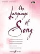 The Language of Song Vocal Solo & Collections sheet music cover